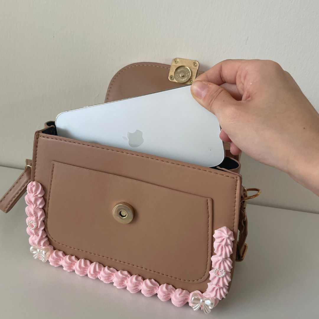 Choco Floral Crossbody Fake Cake Purse