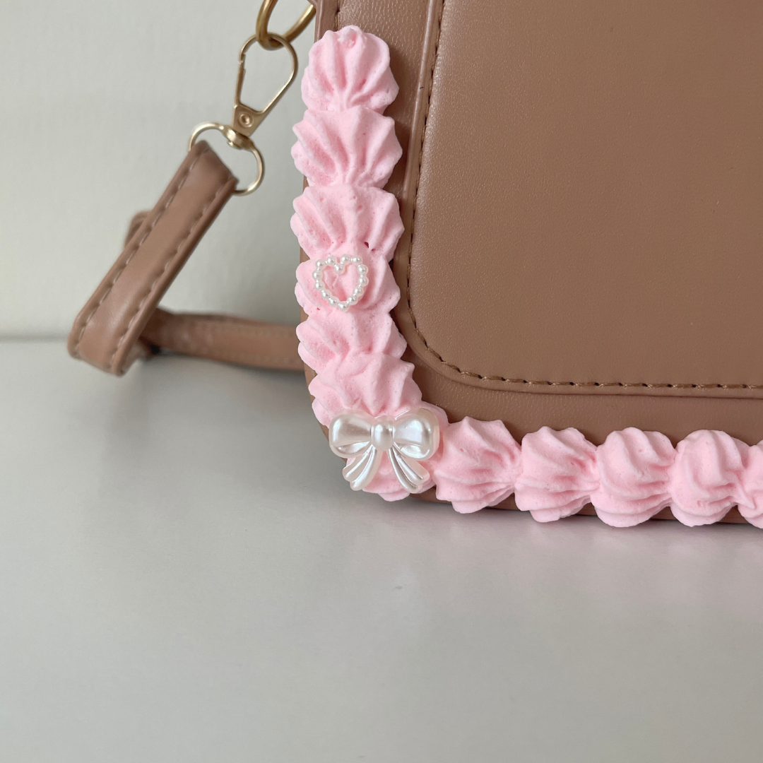Choco Floral Crossbody Fake Cake Purse