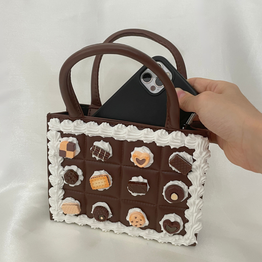 Chocolate Cookie Crossbody Fake Cake Handbag