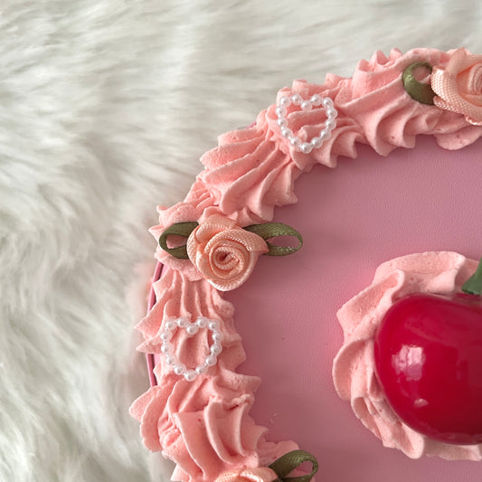 Rose Coquette Zippered Fake Cake Jewelry Box