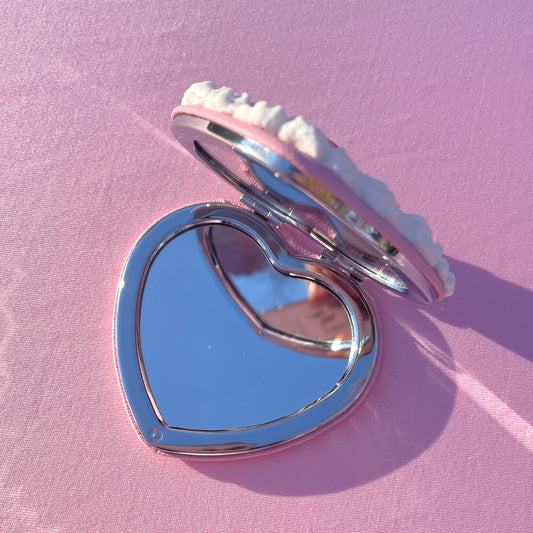 Strawberry Faux Cake Pocket Mirror