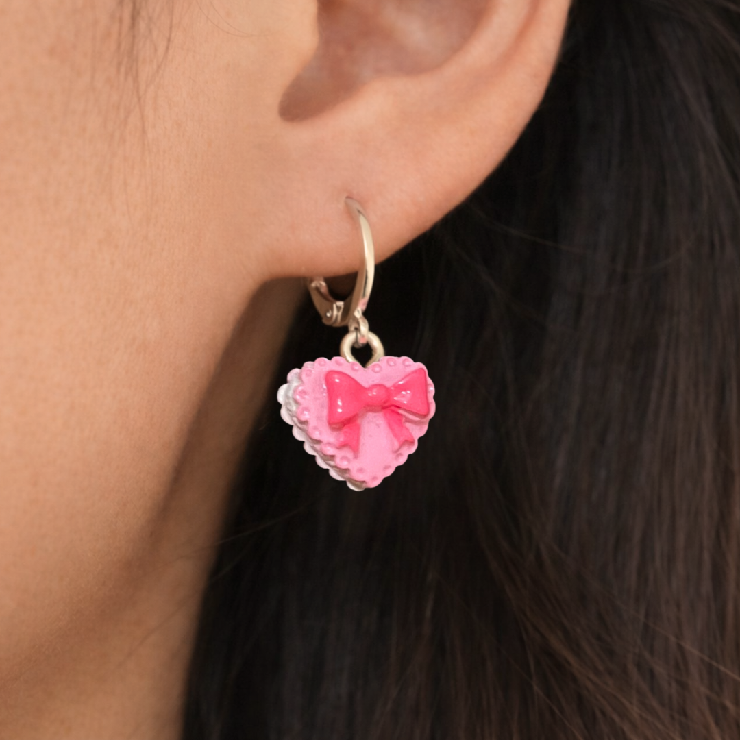 Pink Cake Resin Earring