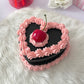 Sweet Black Zippered Fake Cake Jewelry Box